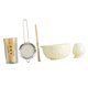 thumbnail image 1 of Juego De 5 Cucharas Y Tamices De Bambú Para Matcha, Batidor Portátil Japonés Artesanal De Matcha, Color Beige, 1 of 5