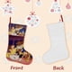 thumbnail image 3 of Bella (La Bella y la Bestia) Tema: Calcetines de Navidad, fino lino blanco para colgar en escaleras y chimenea, decoración navideña para el hogar, regalo de Navidad.54cm×38cm, 3 of 5