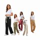 thumbnail image 1 of Pack 3 Pantalones Palazos Mujer Con Cordel Colores Surtidos, 1 of 2