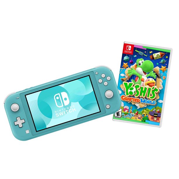Consola Nintendo Switch Lite Turquesa + Yoshi's Crafted World | Lider