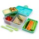 thumbnail image 2 of Lonchera bento box con cubiertos Azul, 2 of 6
