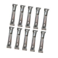 Magideal - 10 Uds. Perchas Para Canalones De 5 Pulgadas, Fijación Profesional Para Canalones De Lluvia Caídos, Soporte Para Canalones, Clips De Metal Resistentes