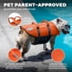 thumbnail image 5 of Chaleco salvavidas para perros Outward Hound Granby Splash naranja, tamaño mediano, 5 of 9