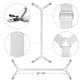 thumbnail image 2 of Correas para sujetar sábanas cruzadas: soportes para sábanas que mantienen las sábanas ajustadas o planas en su lugar. Para colchones Twin, Queen y King. Clips elásticos, pinzas, sujetadores y ligas., 2 of 8