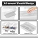 thumbnail image 4 of Caja de almacenamiento CraftGenes 19 L transparente, juego de 4 con bandeja, 4 of 8