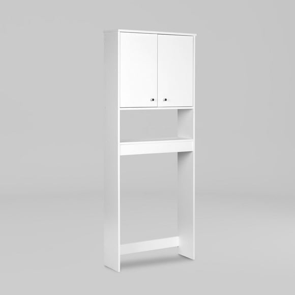 Estante Superior Baño 2 Puertas Blanco