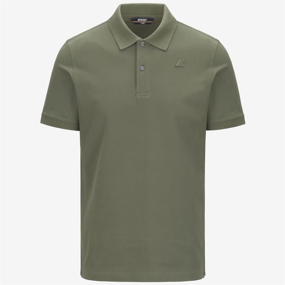 Polera K-Way Men Amedee Pique Green Lichen