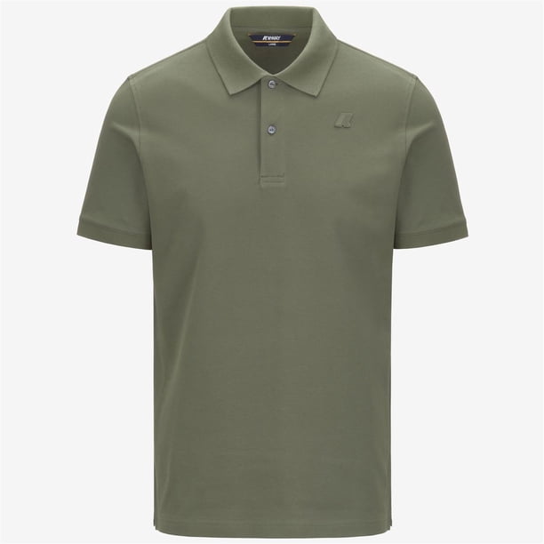Polera K-Way Men Amedee Pique Green Lichen