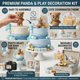 thumbnail image 5 of Adorno para pastel comfudu Oso – Set de 31 piezas para Baby Shower azul, 5 of 6