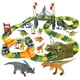 thumbnail image 1 of Set Track Playset IQkidz Dinosaur World con 1 coche de dinosaurio, 216 piezas, 1 of 9