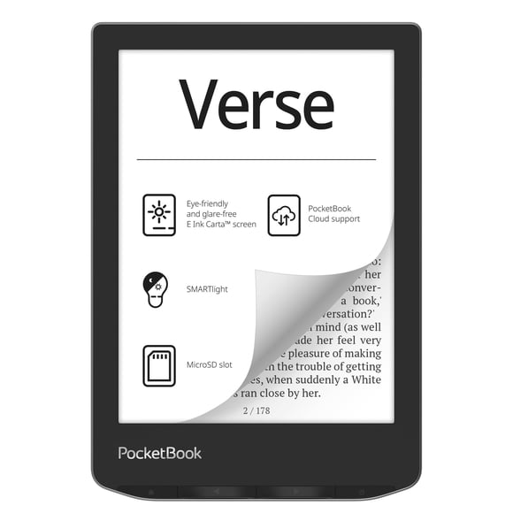 Lector de libros electrónicos PocketBook Verse E-Ink Carta HD 6" Misty Grey