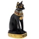 thumbnail image 1 of Resina Egipcia Gato Diosa Bast Bastet Estatua Escultura Decoración Del Hogar Negro, 1 of 2