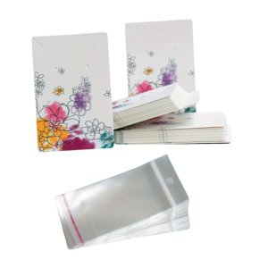 Ioensy - 50 Tarjetas De Exhibición De Aretes Para Empaquetar Collares, Aretes, Pulseras E