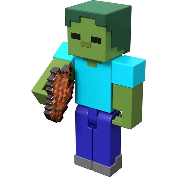 Juguete de acción Mattel Minecraft Craft-A-Block Zombie +6 años