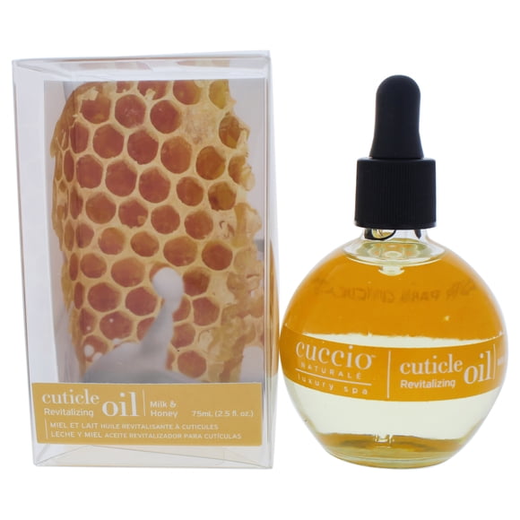 Aceite Revitalizante para Cutículas - Manicura con Leche y Miel de Cuccio Naturale para Unisex - 2.5 oz de Aceite