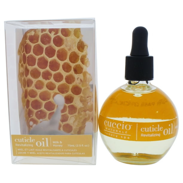 Aceite Revitalizante para Cutículas - Manicura con Leche y Miel de Cuccio Naturale para Unisex - 2.5 oz de Aceite