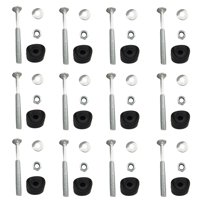 Magideal - 12 Tornillos De Acero Para Trampolín, Herramienta De Estabilidad De Salto, Accesorios Para Trampolín, Pernos Y Tuercas Para Trampolín, Antisueltos, La