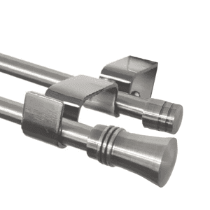 Metalhsa - Set Extensible Muro 75-110 Cm Terminal Cónico Color Satín