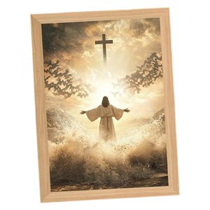 Ioensy - Lámpara De Jesús, Decoración, Pintura Cristiana Inspiradora, Lámpara Para Sala De Estar, Estilo Navideño A