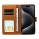 thumbnail image 2 of Funda Billetera FOXDOCK Compatible con iPhone 16e, Diseño Perrito Tierno, Ranuras para Tarjetas y Soporte Plegable, 2 of 6