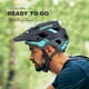 thumbnail image 5 of Casco de bicicleta BATFOX LA303 para hombre, mujer, adultos y jóvenes, gris y azul, 5 of 7