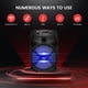 thumbnail image 3 of Altavoz PA Bluetooth portátil Pyle 8 300 W con luces LED, 3 of 7