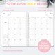thumbnail image 4 of Agenda WENHUI 21,6 cm x 27,9 cm 2026‑2027 Rosa, 4 of 8
