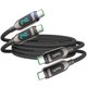 thumbnail image 1 of Cable USB‑C SOOPII 2 m 240 W con pantalla LED de nylon – Pack de 2, 1 of 9