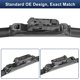 thumbnail image 5 of Unique Bargains 2pcs 24"+19" Limpiaparabrisas Delantero de Silicona para Honda CR-V 2023-2024 Botón de Empuje de Bloqueo Superior, 5 of 7