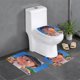 thumbnail image 1 of Agnes Mi Villano Favorito Juego de 3 alfombras de baño de coral fleece: tapete de baño + alfombra de inodoro en forma de U + funda de tapa de inodoro en forma de O, 1 of 6