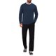 thumbnail image 2 of INSPIRE CHIC Suéter de Punto Suave de Cuello Redondo de Manga Larga Clásico de Color Sólido para Hombre M Azul Marino, 2 of 6
