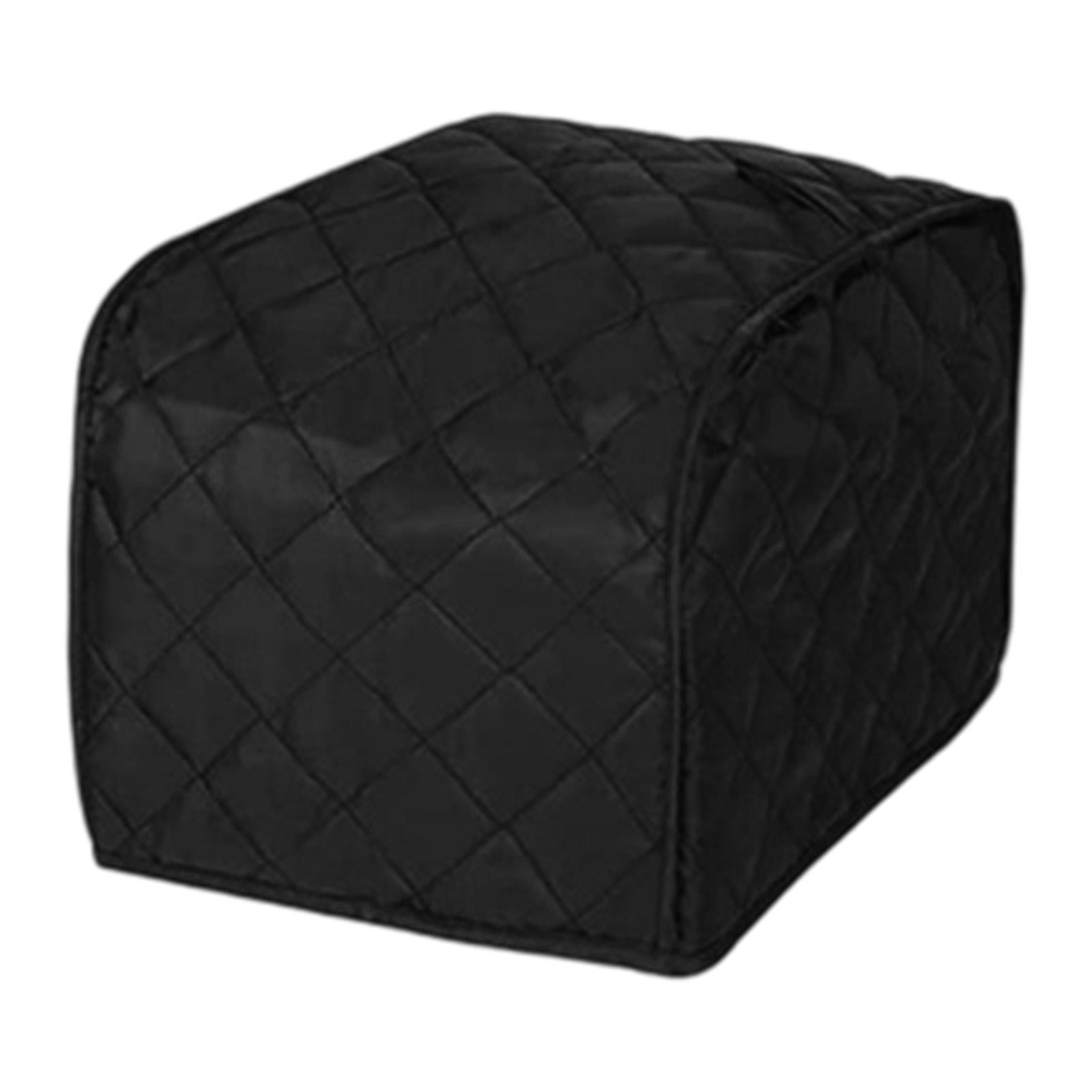 Magideal - Protector Acolchado Para 2 Rebanadas, A Prueba De Polvo, Reutilizable Para Electrodomésticos Pequeños De Cocina, Funda Para Máquina De Pan De Dos Negro S