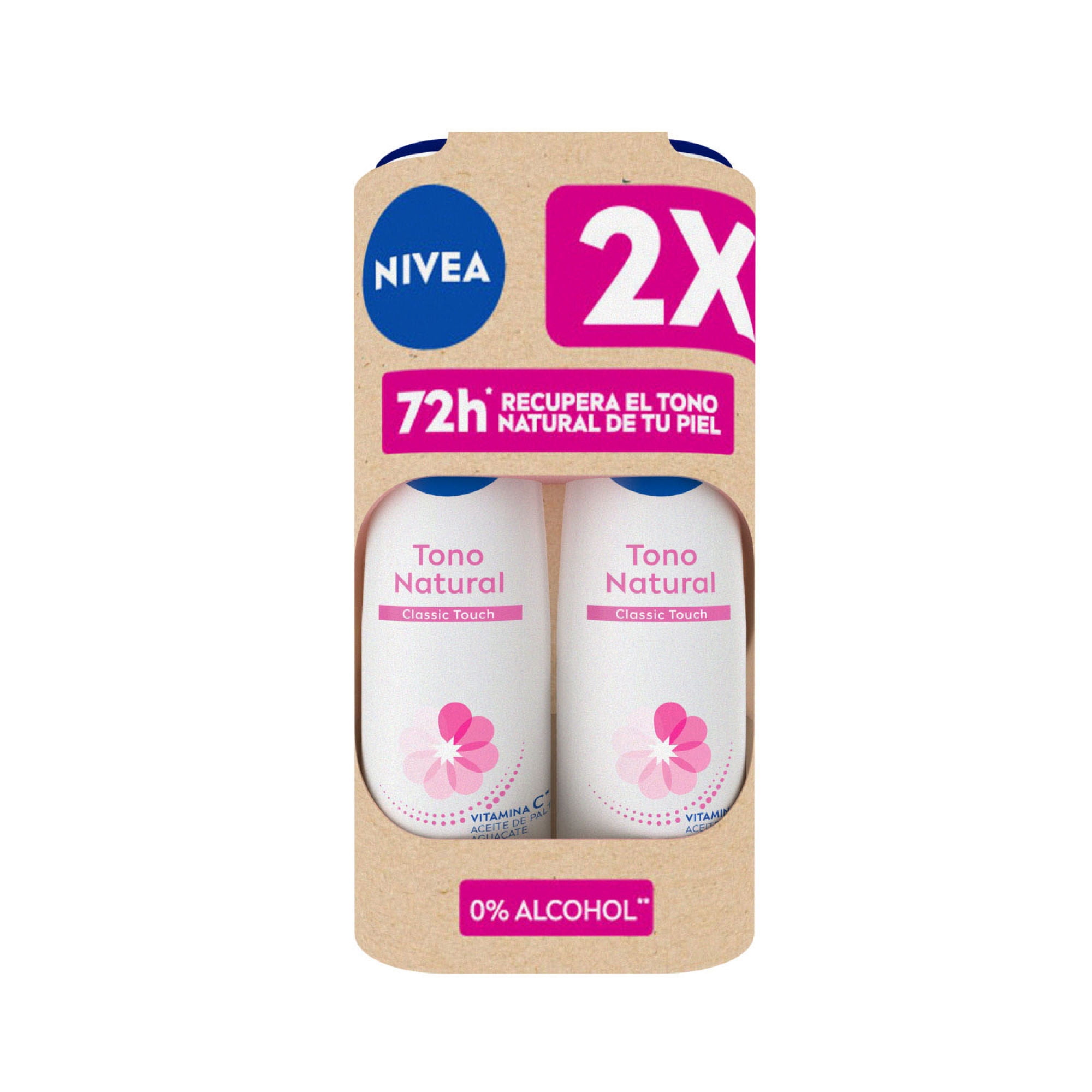 Pack Desodorante Spray Nivea Aclarado Natural Classic Touch
