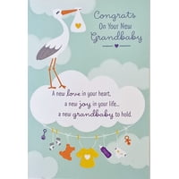 Greeting Card - Tarjeta De Felicitación De Felicitación Por El Nacimiento De Tu Nuevo Nieto