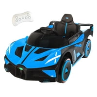 Mundo Online - Auto Electrico Deportivo Con Control Remoto, Luces Y Sonido Azul