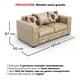 thumbnail image 3 of Sofá 3 Cuerpos XL Con Resorte Estructural Palazzo Envejecido Beige, 3 of 3