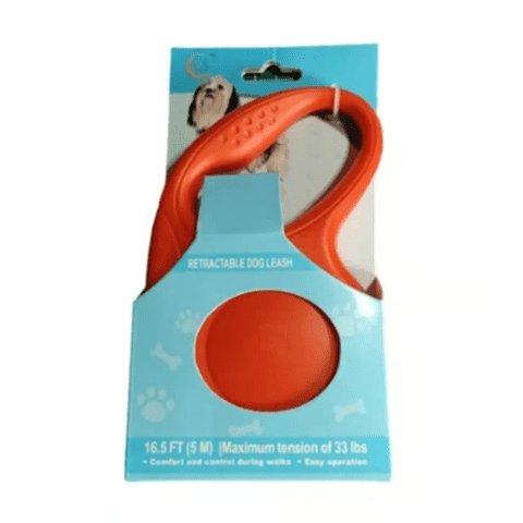Genérico - Correa Automatica Retractil Perros 3 Metros Rojo