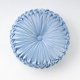 thumbnail image 1 of Almohada Decorativa Redonda Firefly Hope Plisada Azul 15 Pulgadas, 1 of 5
