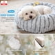 thumbnail image 2 of Cama Redonda Para Mascota Gatos Perros Tela Angora Suave Lavable Estilo Donut Dirty Color Gris, 2 of 10