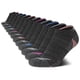 thumbnail image 1 of Pack de 12 calcetines Reebok No Show para mujer, acolchados, atléticos, negros, 1 of 7