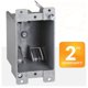 thumbnail image 5 of Caja para contactos eléctricos Newhouse Hardware de PVC de 1 módulo (paquete de 3), 5 of 8