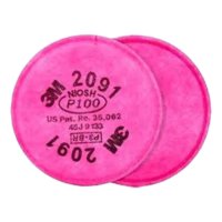 Metalfer - Filtro 3M P100 Modelo 2091 Aplica A Todas Las Mascarillas 3M Talle U