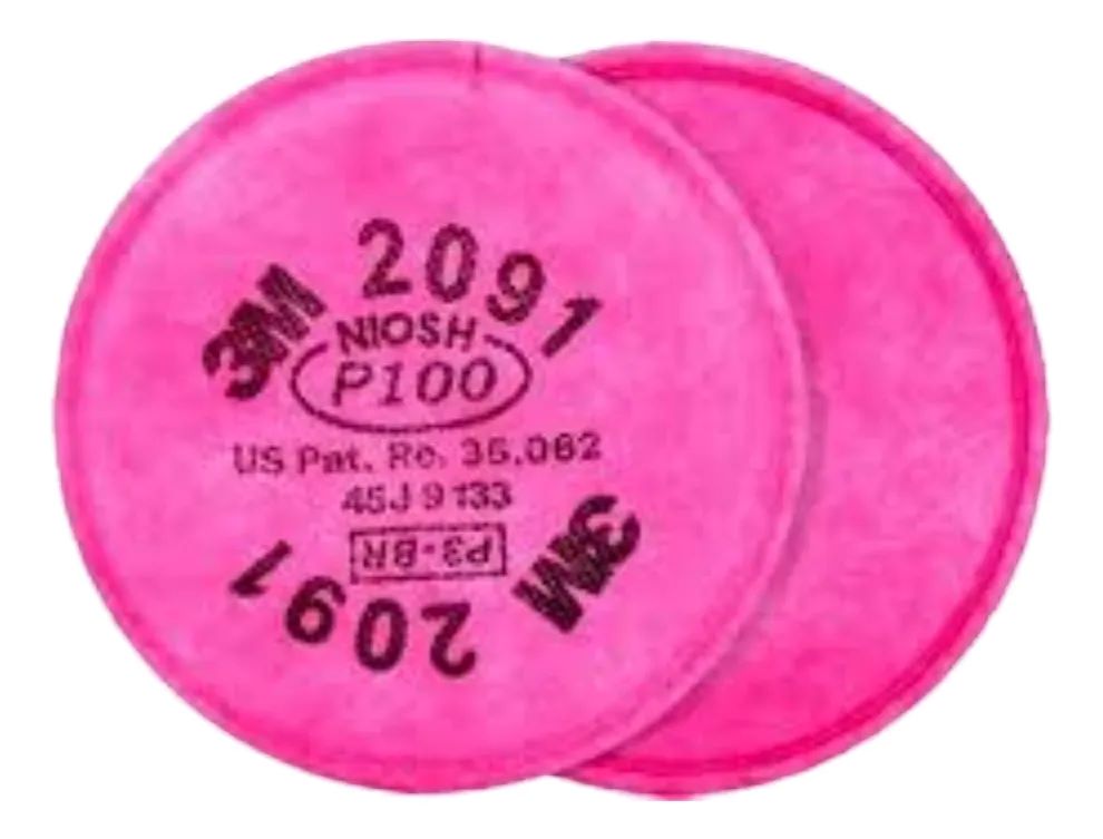 Metalfer - Filtro 3M P100 Modelo 2091 Aplica A Todas Las Mascarillas 3M Talle U
