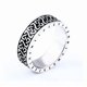 thumbnail image 1 of Anillo Runas Vikingo Titanio Hombre Moda Masculina Hombre, 1 of 3