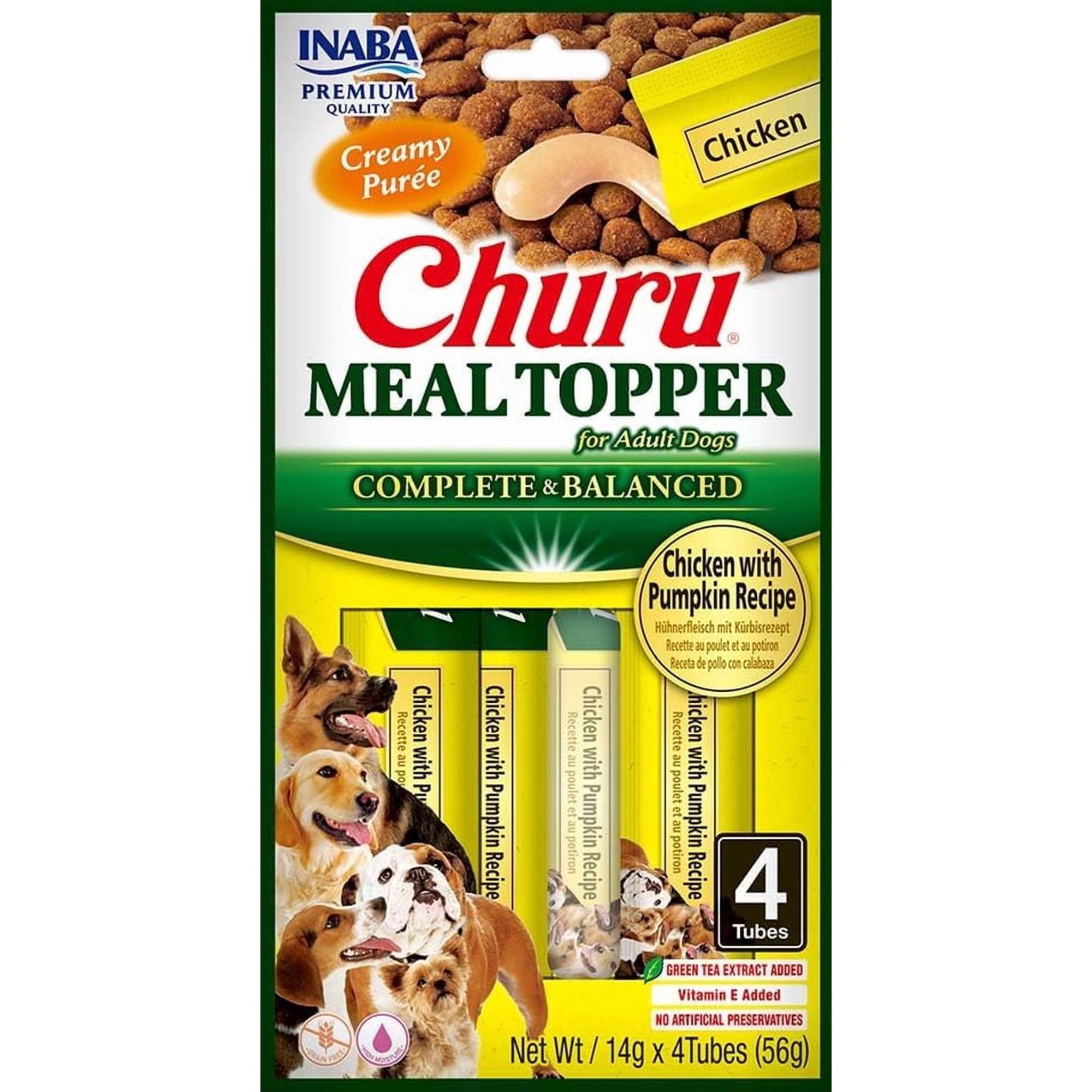 Inaba - Snack Para Perros Churu Meal Topper 14g X 4 Tubos (56g)