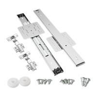 Bothyi - Kit De Herrajes Para Puertas De Armarios Abatibles Ocultos, Rieles Deslizantes Para Puertas De Estanterías De Cocina, 500 Mm