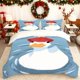 thumbnail image 1 of Featuring a White Duck Swimming Design Includes a Printed Duvet Cover Set with 1 Duvet Cover And 2 Pillowcases Made of 100% Polyester It Is Durable Wrinkle-Resi, 1 of 1