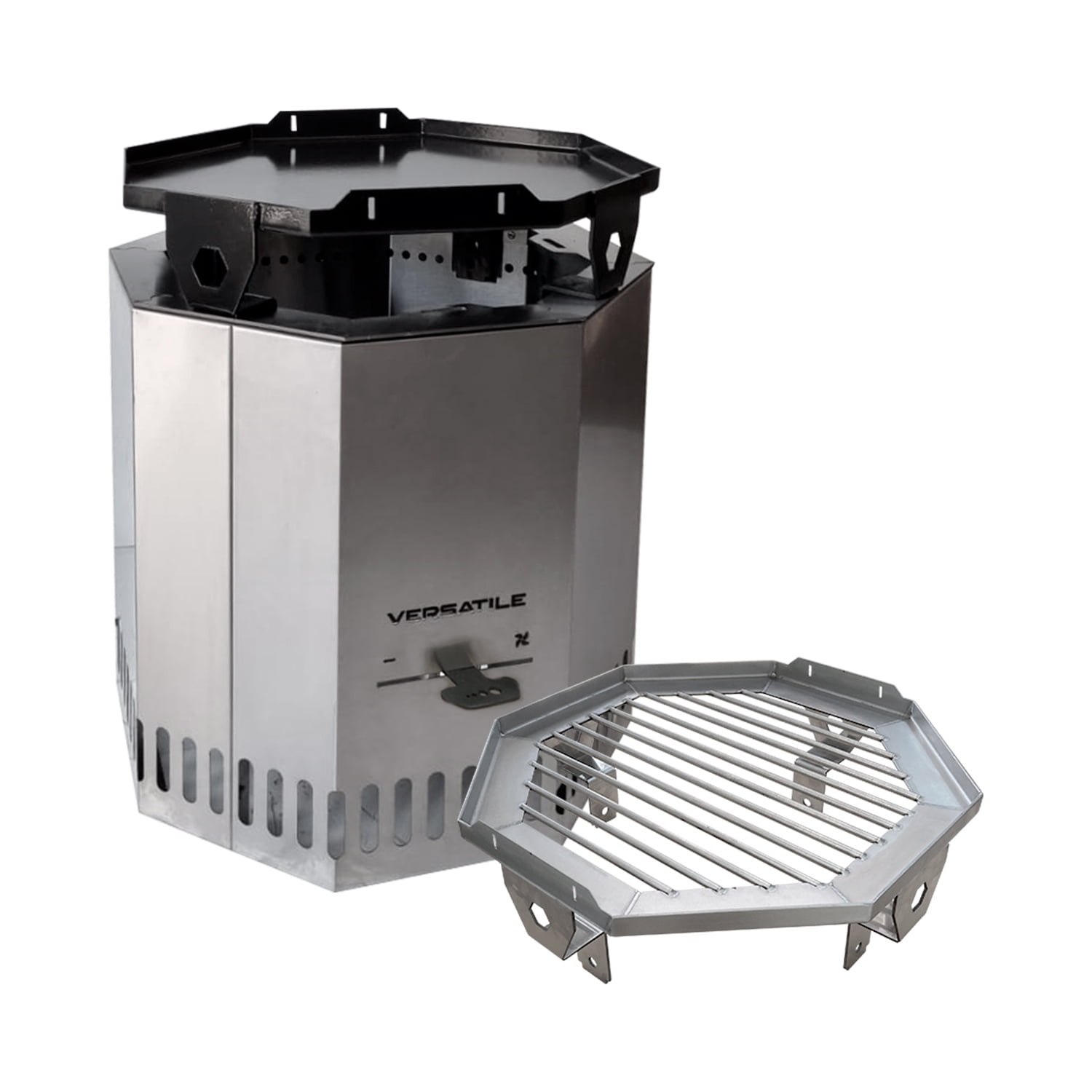 Versatile - Brasero Sin Humo Parrilla Y Plancha