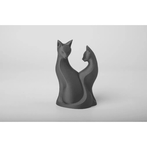 Figura Decoración- Escultura Gatos en Pareja