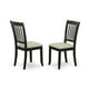 thumbnail image 2 of Set de comedor East West Furniture con mesa redonda de 36 pulgadas y 4 sillas de lino, 2 of 3